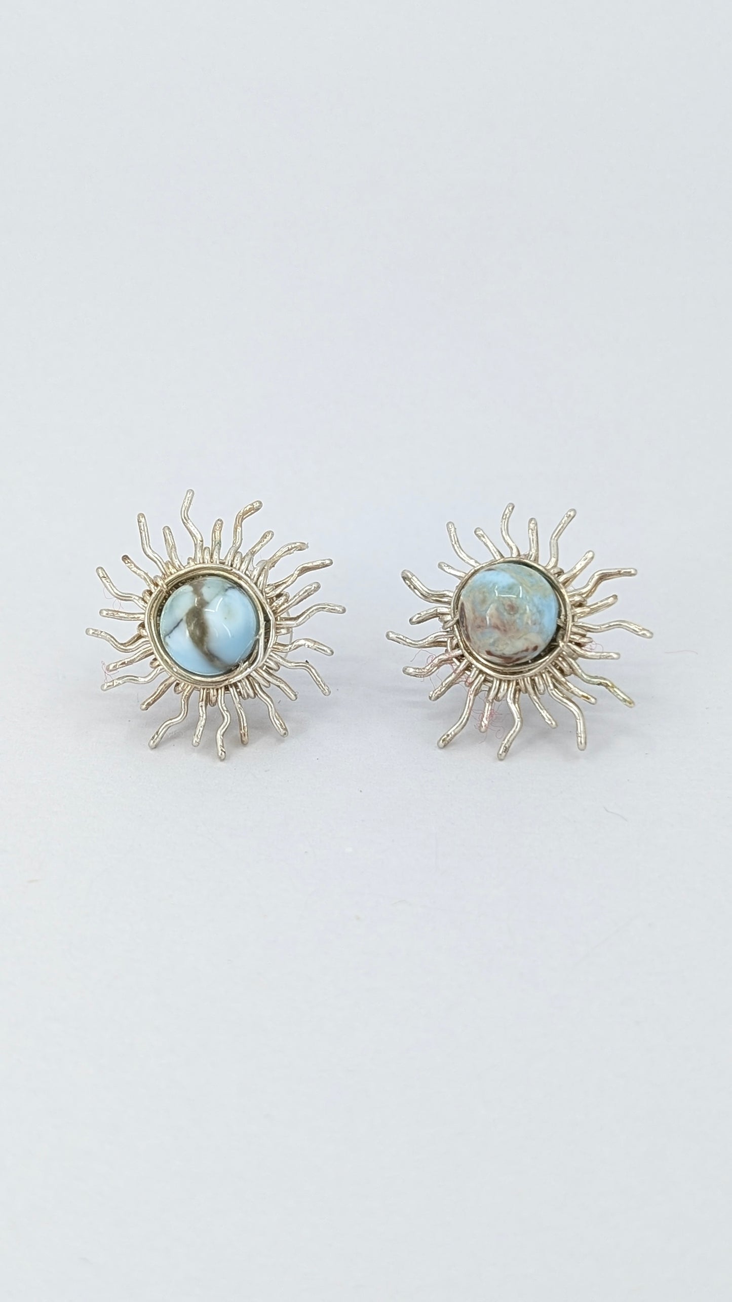 Ocean Aura Larimar sunshine stud earring