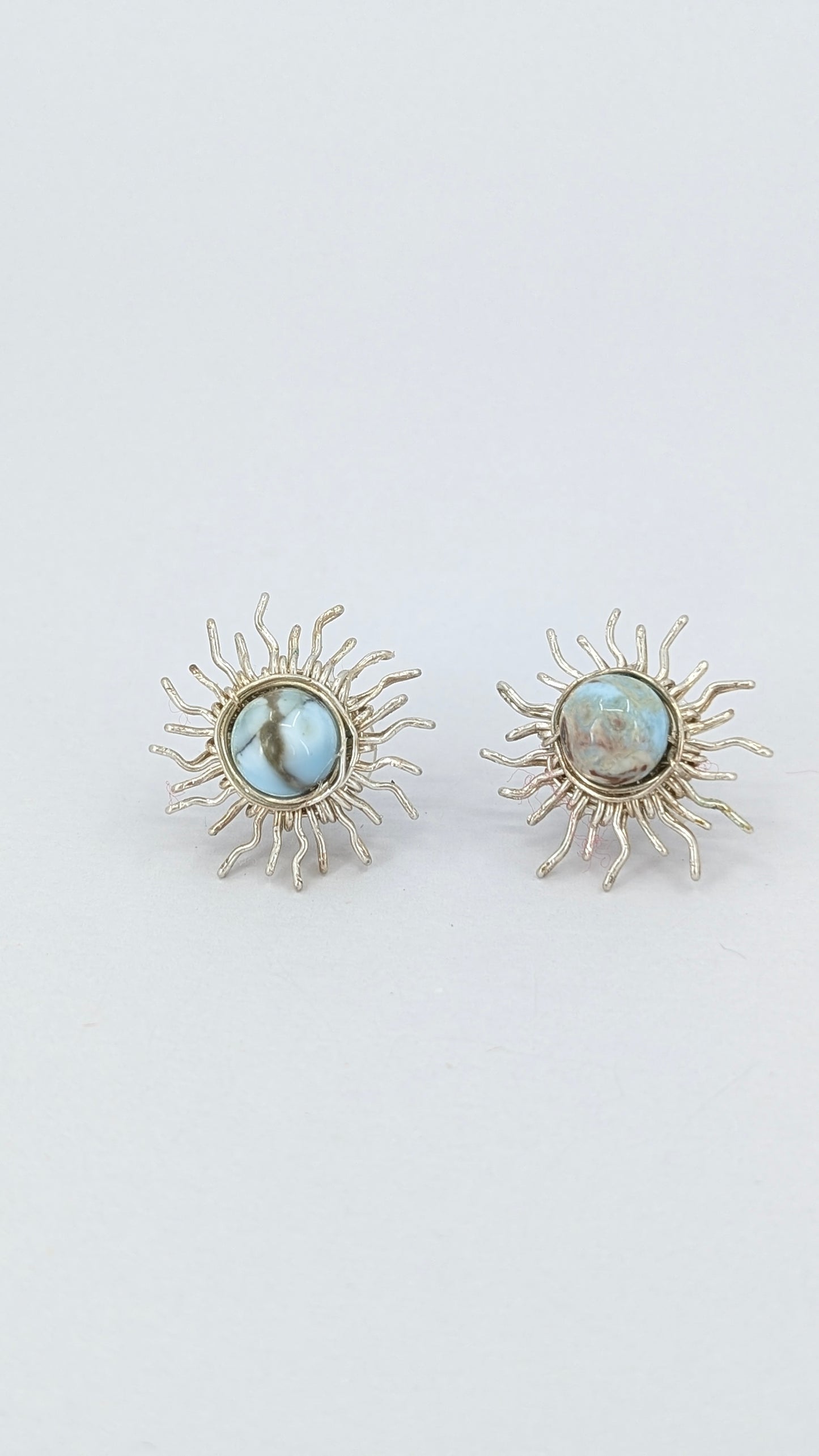 Ocean Aura Larimar sunshine stud earring