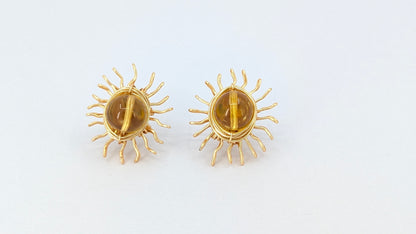 Aura Dorado Amber sunshine stud earring